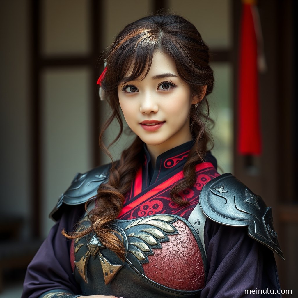 Close-up shots reveal the clear details of the adult woman's cosplay costume, enhanced by the soft light, emphasizing its texture.
